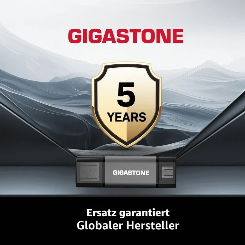 GIGASTONE 128GB Dual-Laufwerk (2 Stück) Z40 USB 3.2 Gen 1, 2-in-1 Type-A & Type-C, 100MB/s UltraSchn