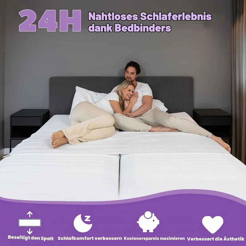Liebesbrücke für Matratzen 230x50cm,Matratzenkeil Kombinieren Sie Zwei Matratzen zu Einem Bequemen D