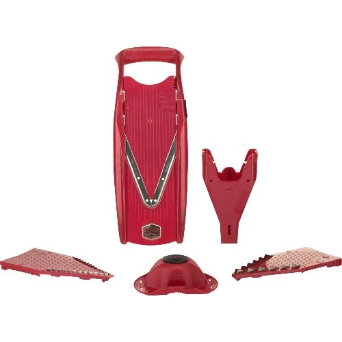 Börner Gemüsehobel V5 Powerline Starter Set, ABS, Rot