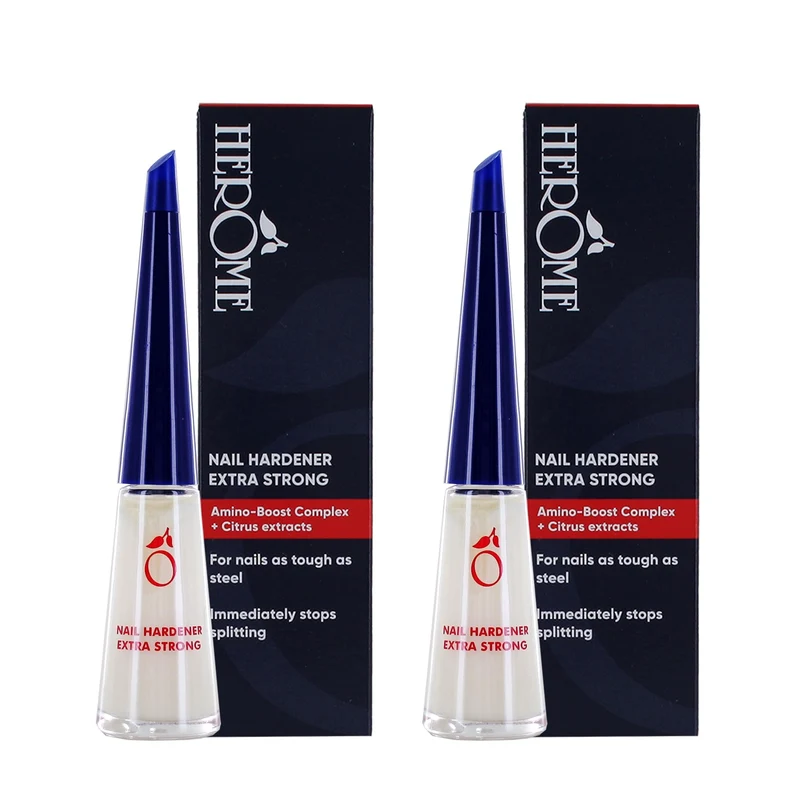 Herome 2-Pack Nagelhärter Extra Stark (Nail Hardener Extra Strong) - Nagelverstärker Garantiert Fest