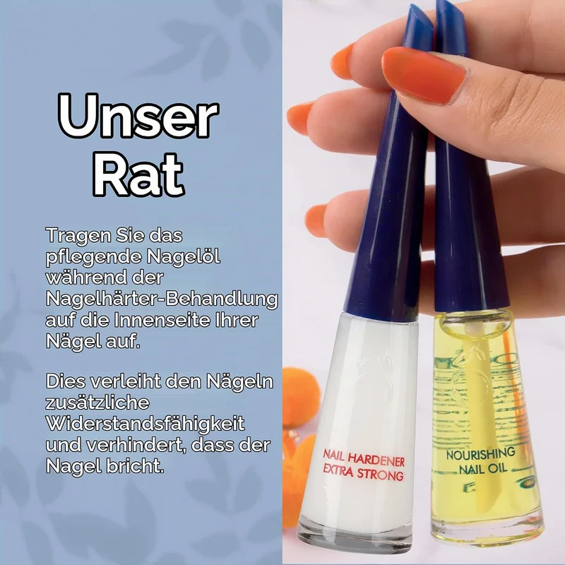Herome 2-Pack Nagelhärter Extra Stark (Nail Hardener Extra Strong) - Nagelverstärker Garantiert Fest