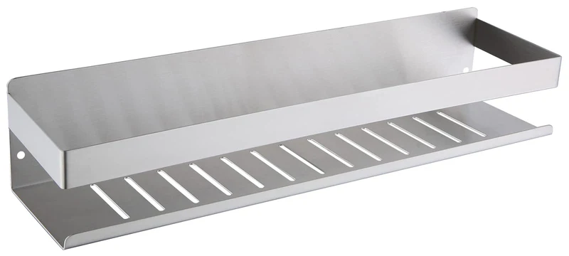 KigKog® Duschablage ohne Bohren Gebürstetes Nickel, Duschregal Wandmontage Edelstahl SUS304 Rostfrei