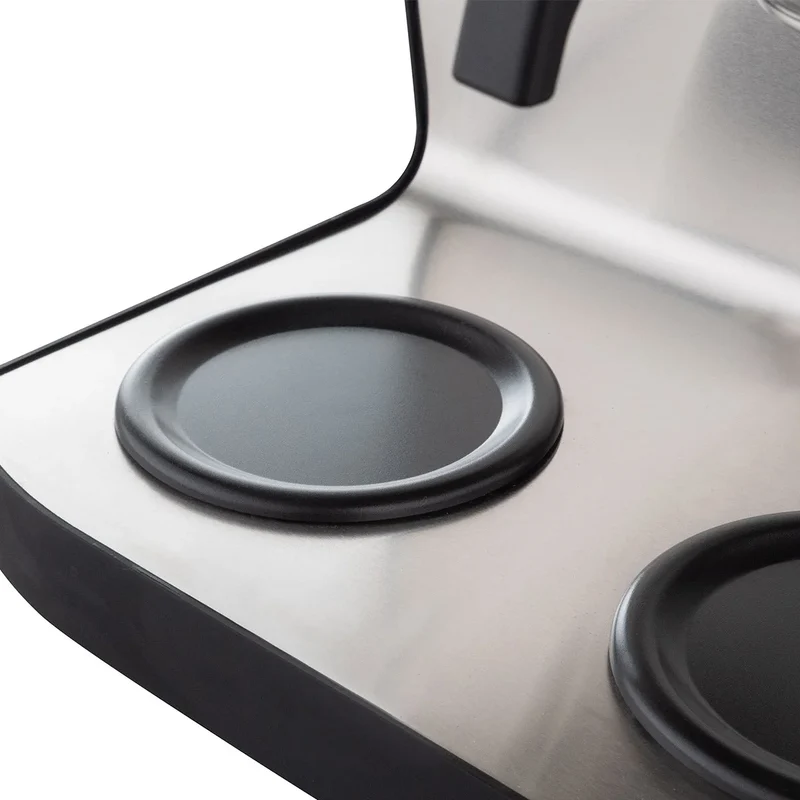 Filterkaffeemaschine ECO 2x 2 Liter schwarz inkl. 2 Glaskannen, 200 Tassen/Std., Professionelle Kaffeemaschine groß