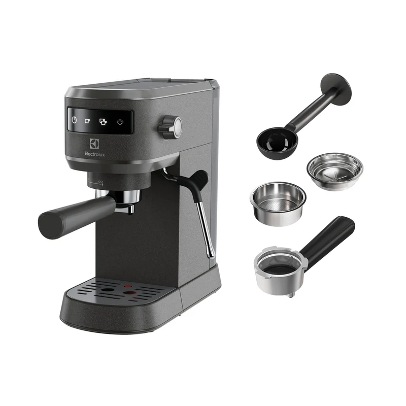 Electrolux E6EC1-6BST Explorer 6 Espresso-Cappuccino-Maschine, Wärmekontrolltechnologie, herausnehmb