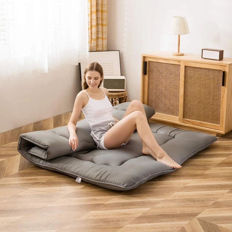 MAXYOYO Klappmatratze Futon Matratze Bodenmatratze Gepolsterte Japanische Tatami Gesteppte Bett, Dic