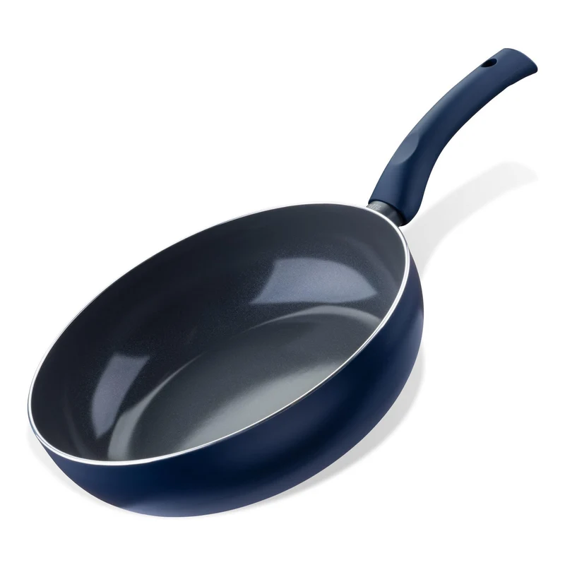 Tasty Antihaft-Wok Ocean Blue 28cm – Hochwertige Pfanne aus recyceltem Aluminium mit keramischer Ant