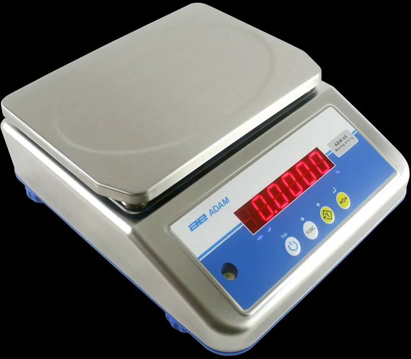 AE Adam Aqua ABW-S Wasserfeste Edelstahlwaagen, Kapazität 32kg/ Lesbarkeit 2g