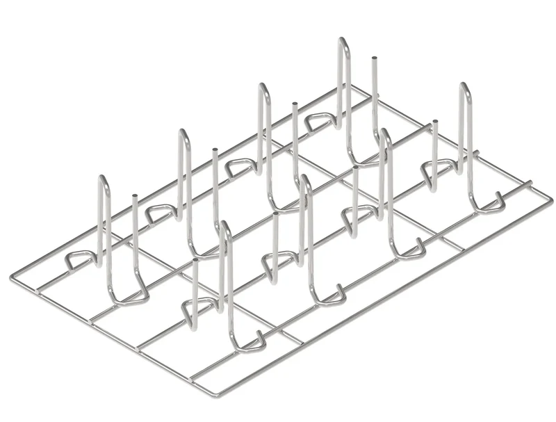 Tecnoeka Edelstahl-Hähnchen-Grillrost KGP, GN 1/1, für 8 Hähnchen