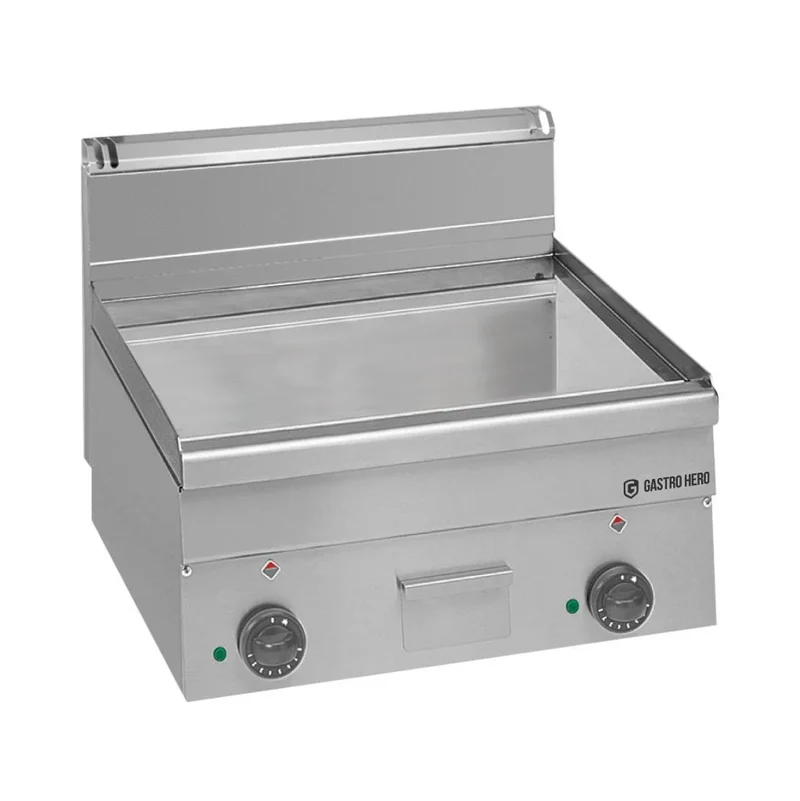 Elektro-Grillplatte Serie 600 - 60/60 - glatt, verchromt - Tischgerät - 7,5 kW