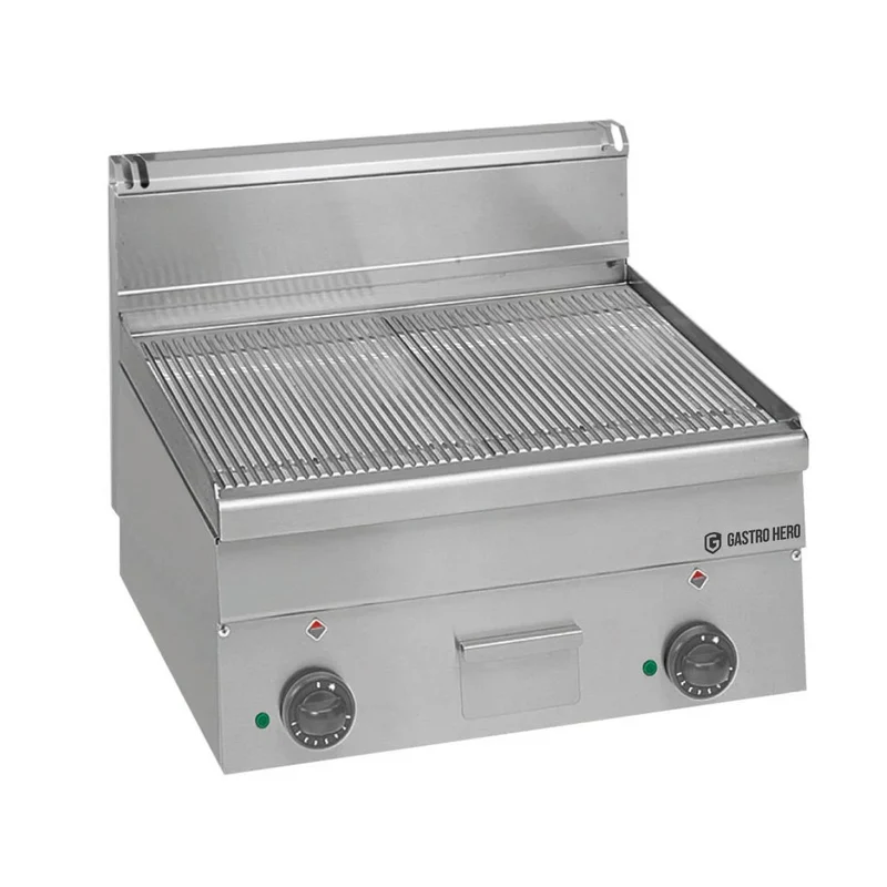 Elektro-Grillplatte Serie 600 - 60/60 - gerillt - Tischgerät - 7,5 kW