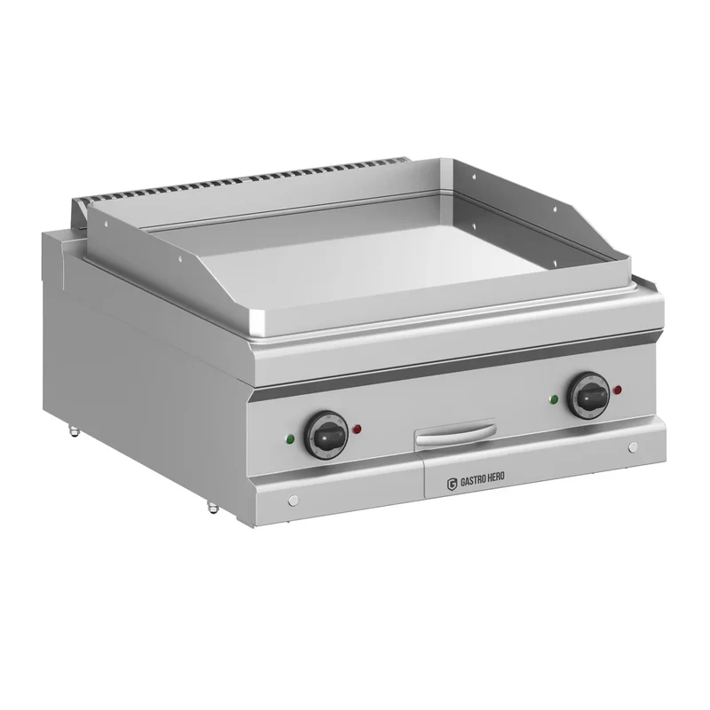 Elektrogrillplatte Serie 700 - 70/70 - glatt, verchromt - Tischgerät