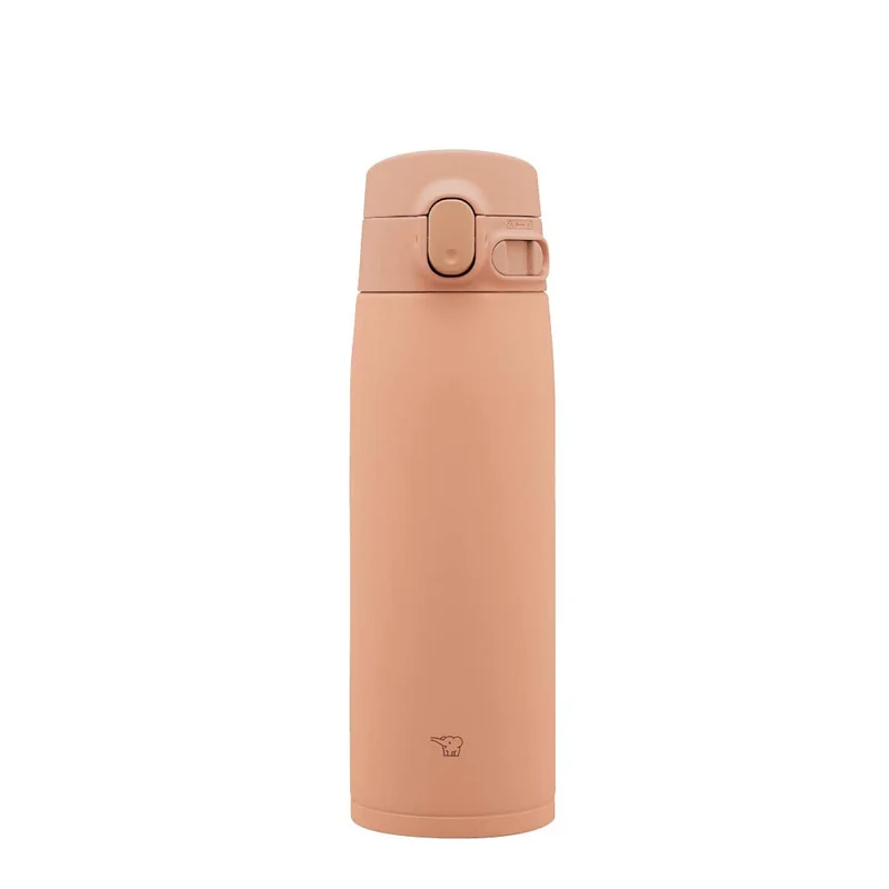 Zojirushi SM-VA60-TM Wasserflasche, One-Touch-Edelstahlbecher, nahtlos, 600 ml, helltaupe 20-Ounce B