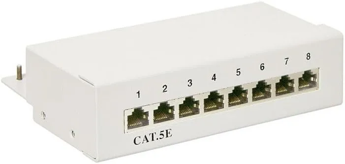 Patchpanel 8 Port Cat. 5e STP
