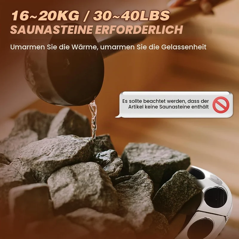 Mxmoonant 6KW Saunaofen, Digitale Display Steuerung, Elektroherd für Sauna, für Home, Hotel, Spa, Ma