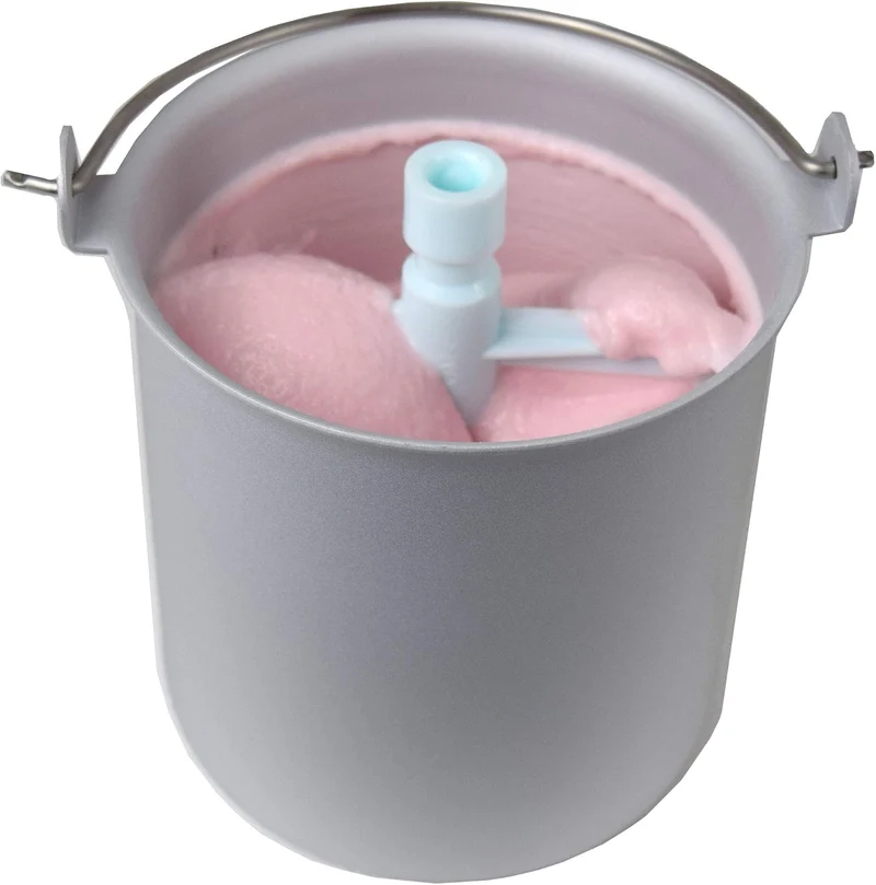 Syntrox Germany Eismaschine mit Kompressor-Frozen Yogurt-Milchshake Maschine-Flaschenkühler Gino Gel