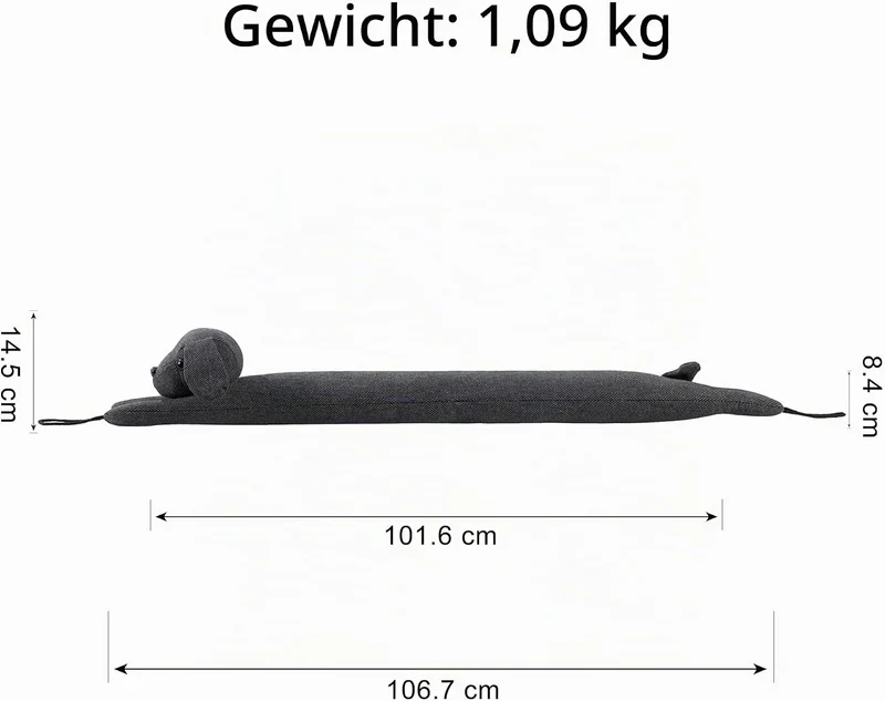 HBselect Zugluftstopper für Türe, Quader Türdichtung Unten, Zugluftstopper Windstopper Schutz vor Lu