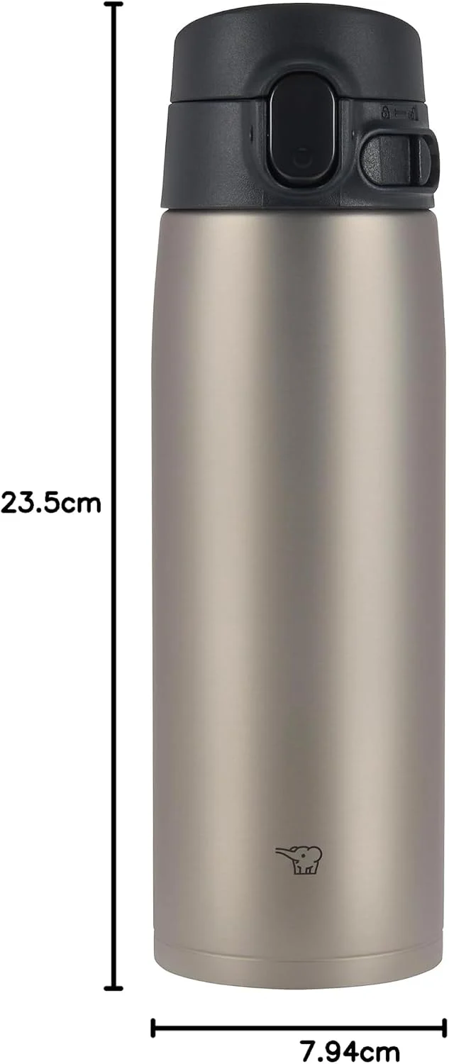 Zojirushi SM-VA60XA Vakuumflasche, 590 ml, Edelstahl 20-Ounce Rostfrei, 20-Ounce Rostfrei
