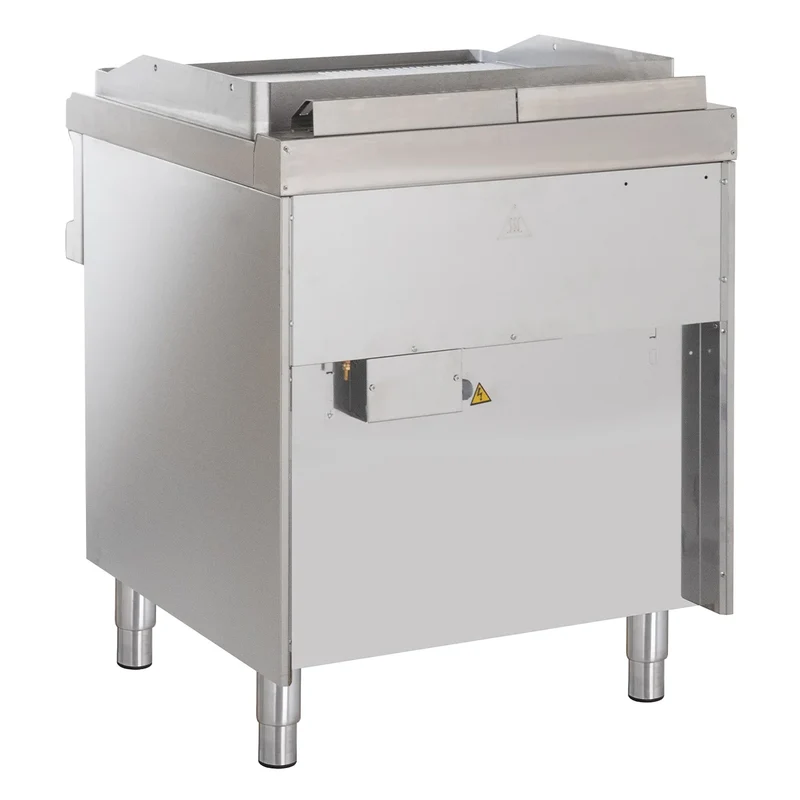 Elektrogrillplatte Serie 700 - 70/70 - ½ glatt, ½ gerillt