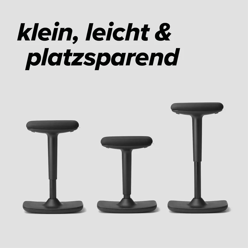 TREND OFFICE to-Swift, Bürohocker, Stehsitz, Stehhilfe, Sitzhocker mit Wippfunktion ergonomisch und