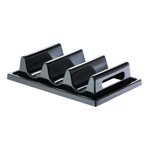 APS Snackpresenter - 3 Mulden , 29 x 19 cm, H: 6,5 cm , Polystyrol, schwarz