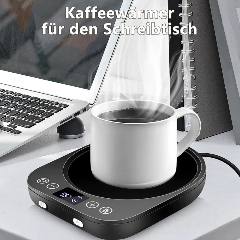Kaffeewärmer,Aufgerüstet Tassenwärmer,Elektrischer Getränkewärmer,Kaffeetassenwärmer mit 9 Temperatu