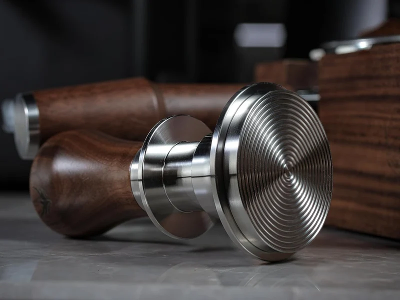 58mm Kaffeetamper – Espresso Tamper für 58mm Siebträger (E61, Gaggia, Rocket) – kalibriert, selbstni