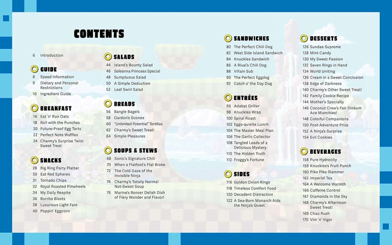 Sonic the Hedgehog: The Official Cookbook, Gebundenes Buch