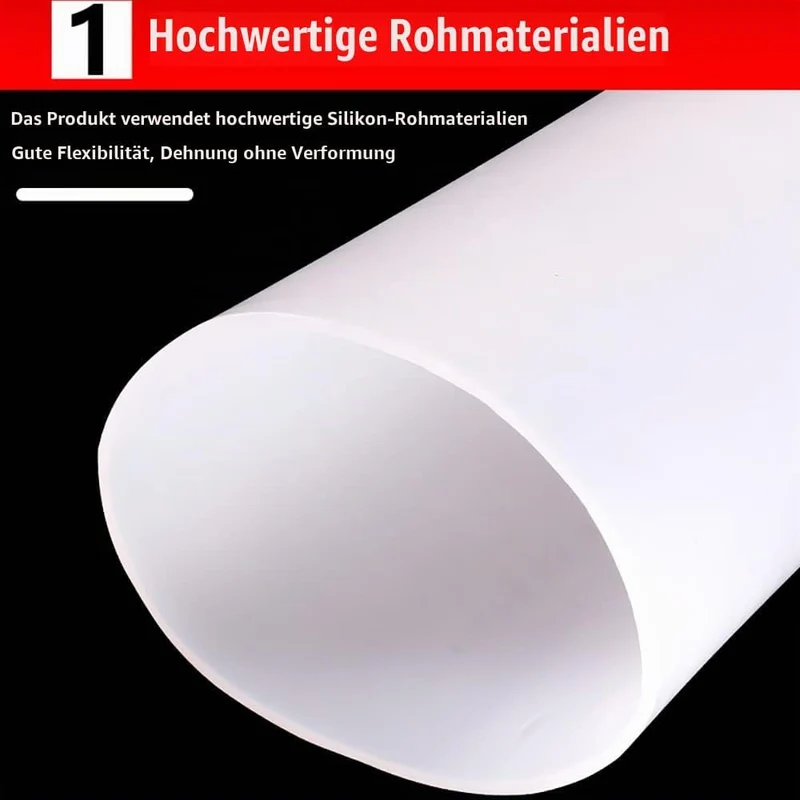 Silikonschlauch, Silikonschlauch, Silikonkautschukschlauch, Innendurchmesser 35 mm, Aussendurchmesse