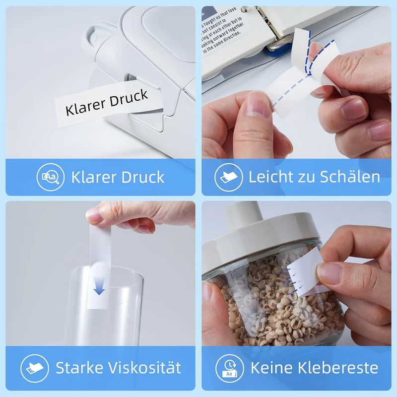 Aken Kompatibel mit TZe-241 für Brother P touch Bänder 18mm 0.7 TZe241 Schwawrz auf Weiss für Beschr
