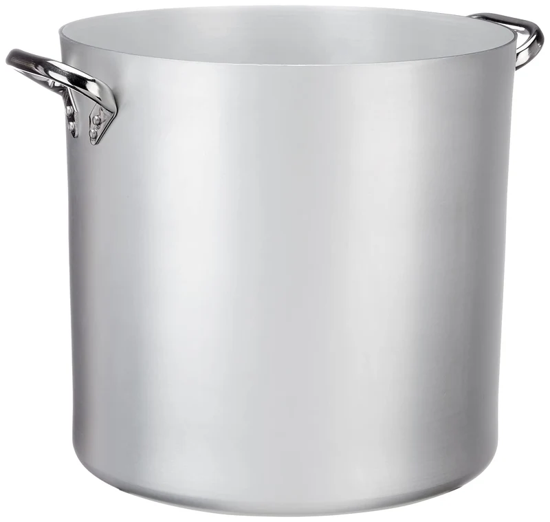 Pentole Agnelli ALMA10340 Hochtopf mit Zwei Griffen Edelstahl, professionelles Aluminium 3 mm, 46,5