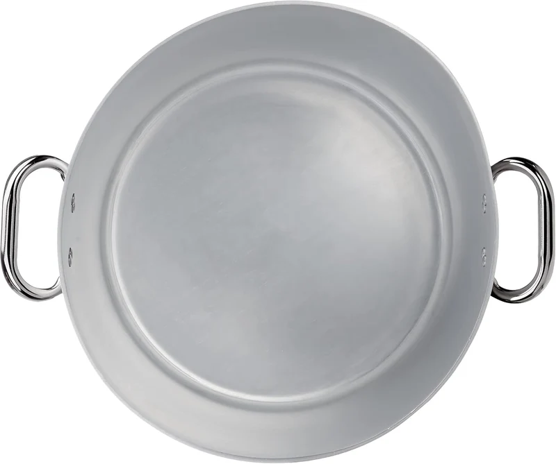 Pentole Agnelli ALMA10340 Hochtopf mit Zwei Griffen Edelstahl, professionelles Aluminium 3 mm, 46,5