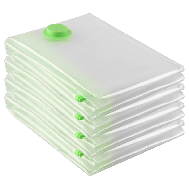 Vakuumbeutel Set (4x 130 x 100 cm) - Jumbo Staubsauger Vakuumierbeutel für Kleidung,Bettdecken,Tröst