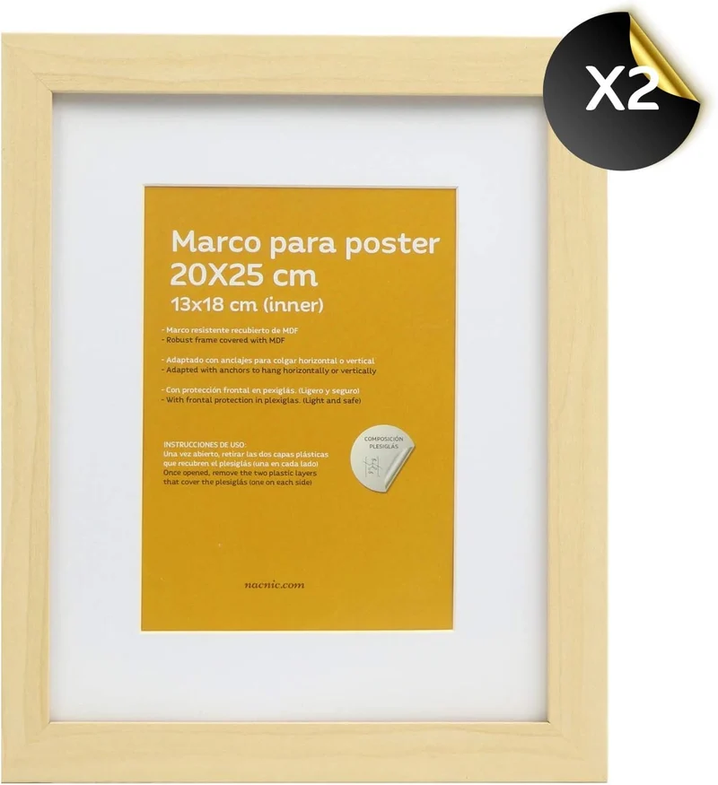 Nacnic 10-er Set Klassische Fotorahmen zum Schutz und Anzeige von Fotos, Diplome, Poster, Kunstdrück