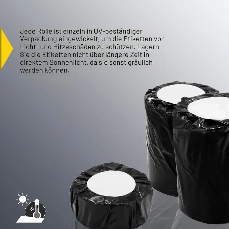 BETCKEY - 25mm x 13mm(1 in x 0,5 in) Perforierte Kleine Thermoetiketten Kompatibel mit Zebra und wei