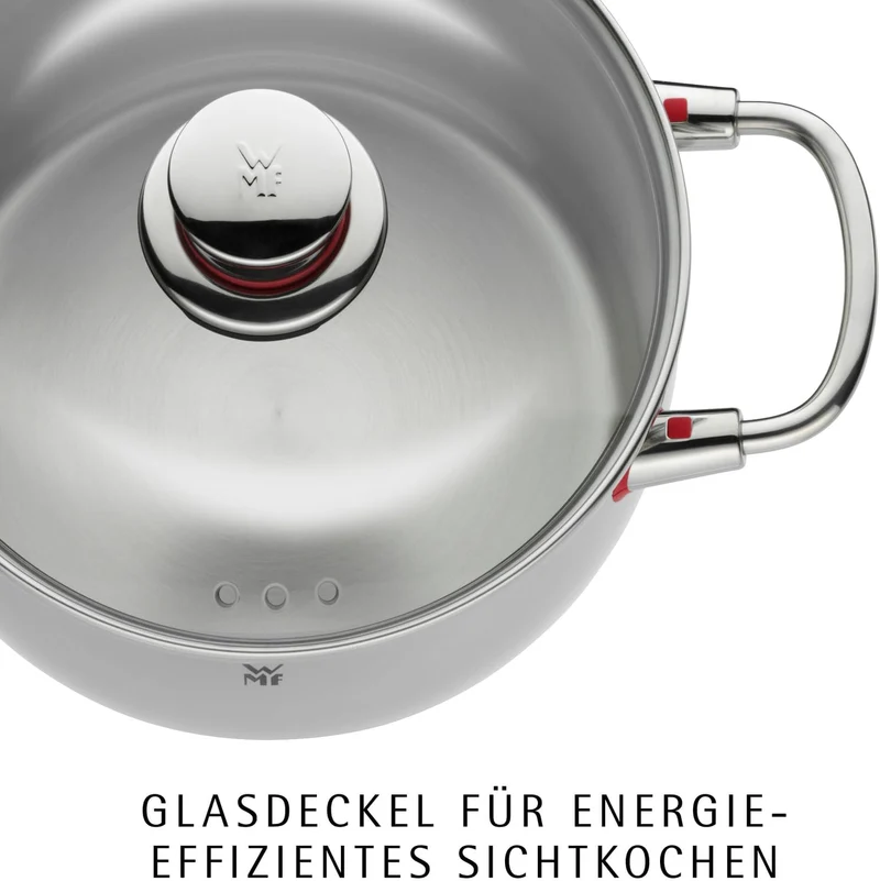 WMF Quality One Stielkasserolle 16cm ohne Deckel, kleiner Topf 1,7l, Milchtopf Induktion, Kochtopf k
