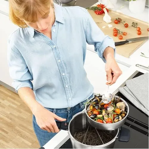 Fissler Vitavit Premium / Schnellkochtopf-Set, 5-teilig (6l - Ø 22 cm & Schnellbratpfanne 3,5l - Ø 2