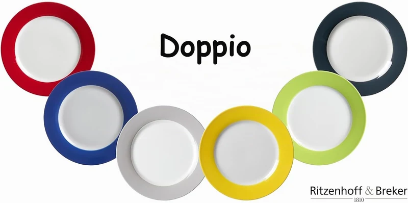 Kaffeeservice Doppio, 12-teilig, Anthrazit Anthrazit Kaffeeservice, Anthrazit Kaffeeservice