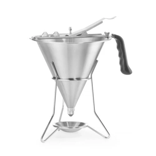 APS Saucen- und Fondanttrichter , Ø 21 cm, H: 31,5 cm, 1,5 Liter, Edelstahl, ABS