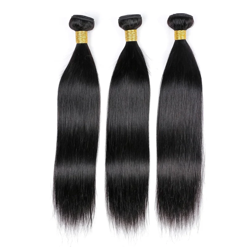 DaiMer Human Hair Bundles Straight 18 20 22 Brazilian Straight Hair Bundles 100% Human Hair Straight