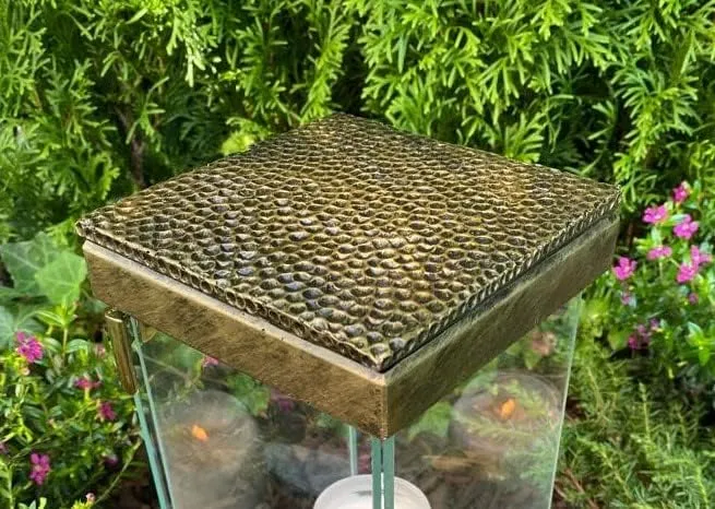 Grablampe Grablicht Grabkerze 24 cm H. ! - Neue Model Grablicht Kerze Grabdekoration Grabschmuck inc