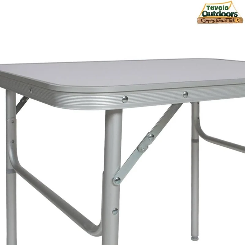 BAKAJI Klapptisch Camping Campingtisch Picknick, Aluminium, 60 x 45 x 50 cm, zusammenklappbar, Ameis
