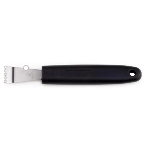 APS Fadenschneider / Zester , Ø 0,2 + 0,5 cm, Länge 14,5 cm , Edelstahl, zum Abziehen von
