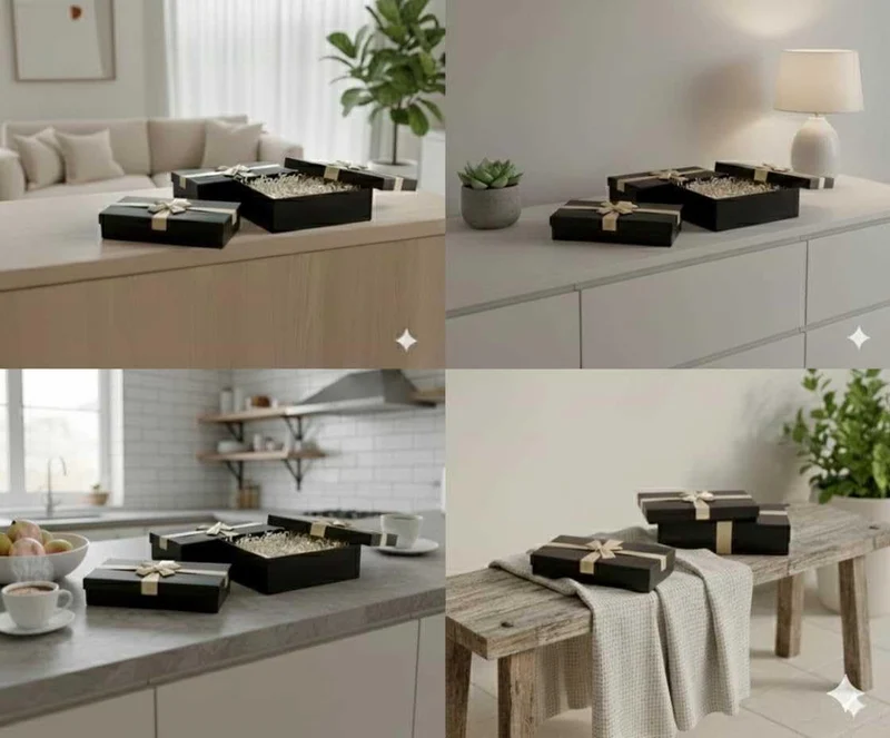 Emartbuy Starrer Luxus Rechteckige Präsentations-Geschenkbox, 38 cm x 27 cm x 10 cm, Schwarze Box mi