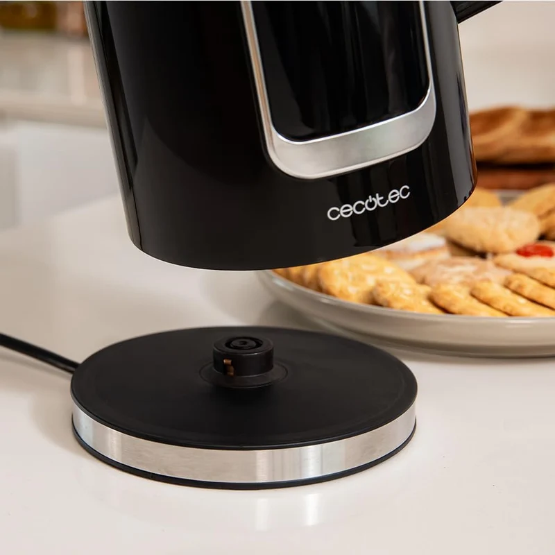 Cecotec Elektrischer Wasserkocher Thermosense 500 Touch, 1,7 l, Touchscreen, 2200 W, innen aus Edels