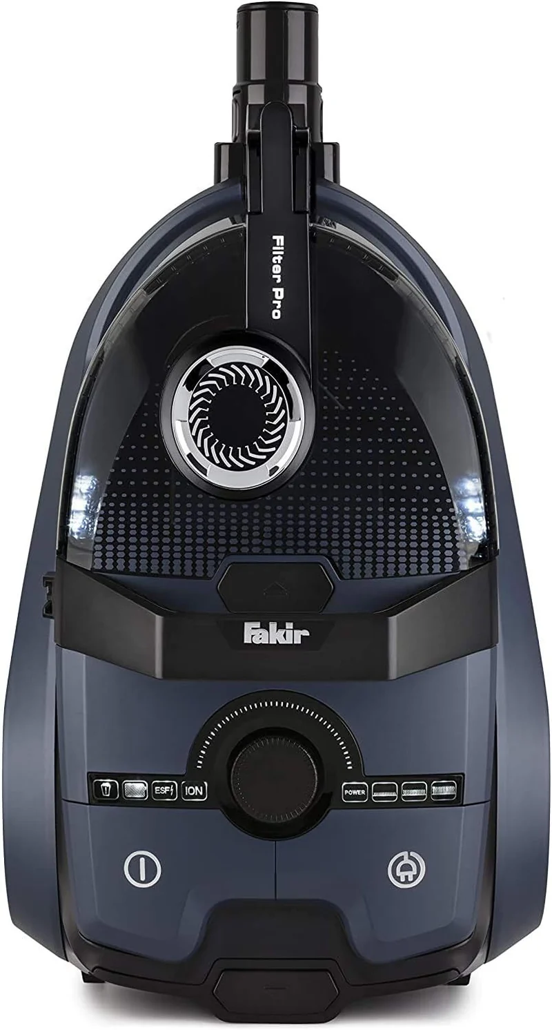 Fakir Filter Pro - Beutelloser Staubsauger mit 8-fach Filtertechnik I Leiser Staubsauger mit HEPA 13