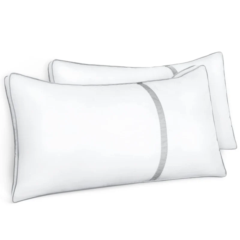 BedStory Kopfkissen 40×80, 2er Set Kissen 40×80 aus 2×850g Mikrofaser, Hotel Qualität Schlakissen mi