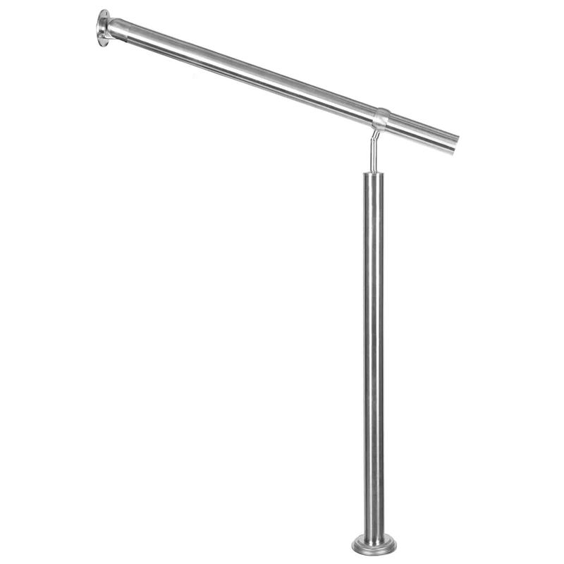 Edelstahl Handlauf Treppengeländer Geländer für Treppe Treppen mit Wandhalter seitliche Montage Wand