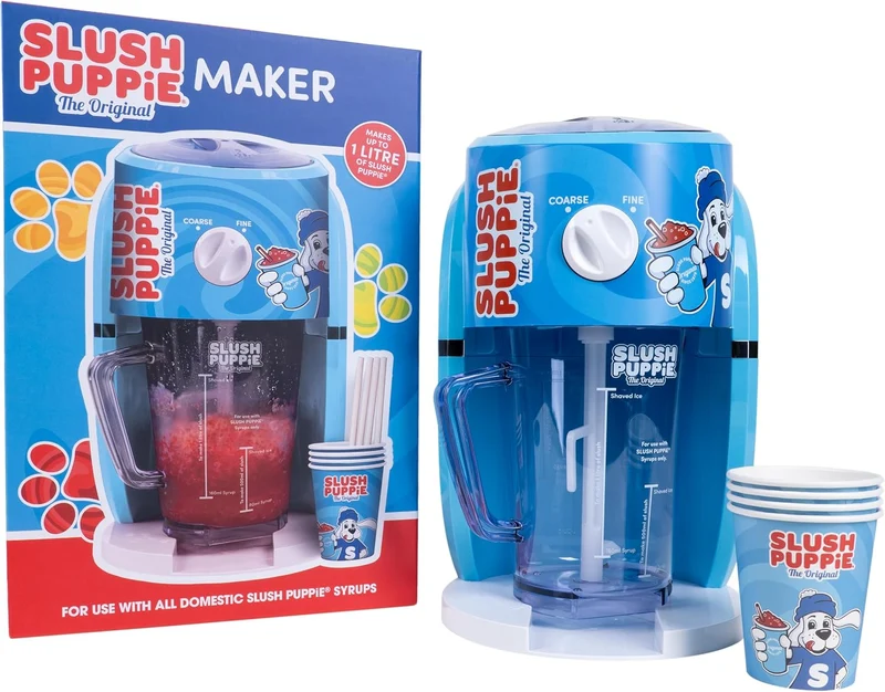 Slush Puppie Snow Cone Machine Slushy Maker Ice Shaver Macht bis zu 1 Liter leckeren Slush Puppy in