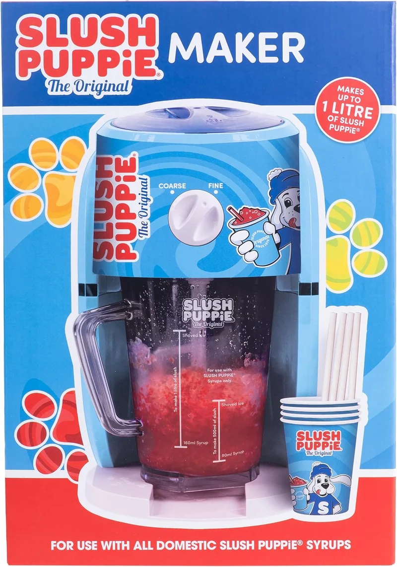 Slush Puppie Snow Cone Machine Slushy Maker Ice Shaver Macht bis zu 1 Liter leckeren Slush Puppy in