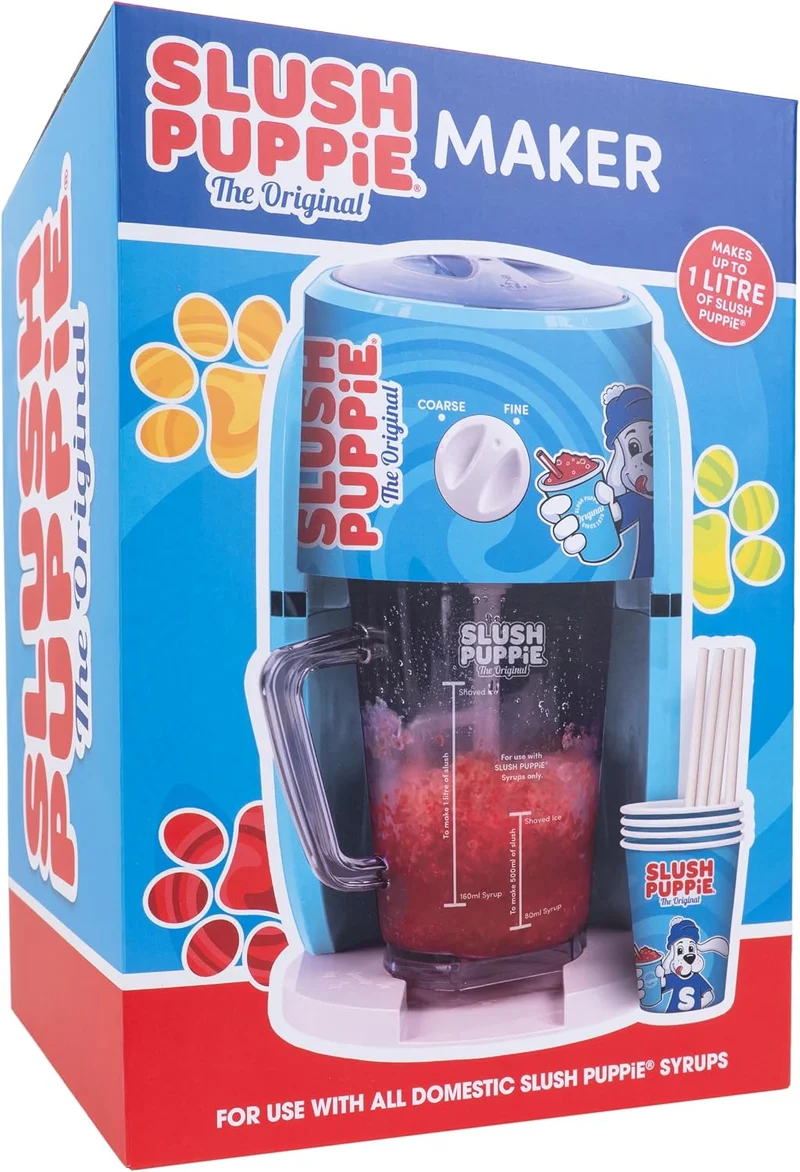 Slush Puppie Snow Cone Machine Slushy Maker Ice Shaver Macht bis zu 1 Liter leckeren Slush Puppy in